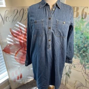 NWT•American Living Chambray Shirt Dress